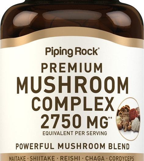 8 Mushroom Complex, 2750 mg (per serving), 150 Vegetarian Capsules