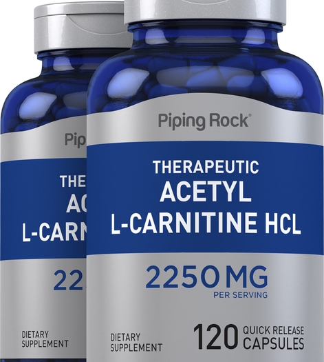 Acetyl L-Carnitine, 2250 mg (per serving), 120 Quick Release Capsules