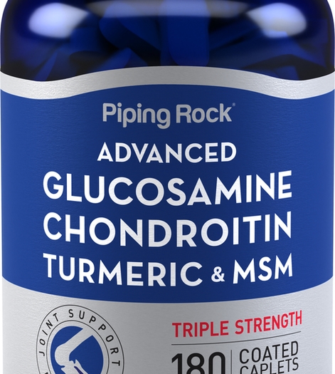 Glucosamine Chondroitin MSM Triple Strength plus Turmeric 180 Coated Caplets