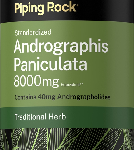 Andrographis Paniculata Extract, 8000 mg, 120 Quick Release Capsules