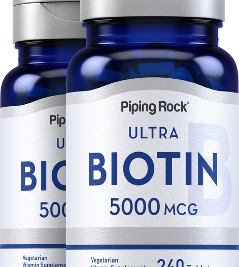 Biotin, 5000 mcg, 240 Tablets