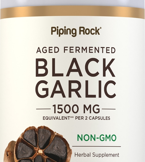 Black Garlic, 1500 mg (per serving), 60 Vegan Capsules