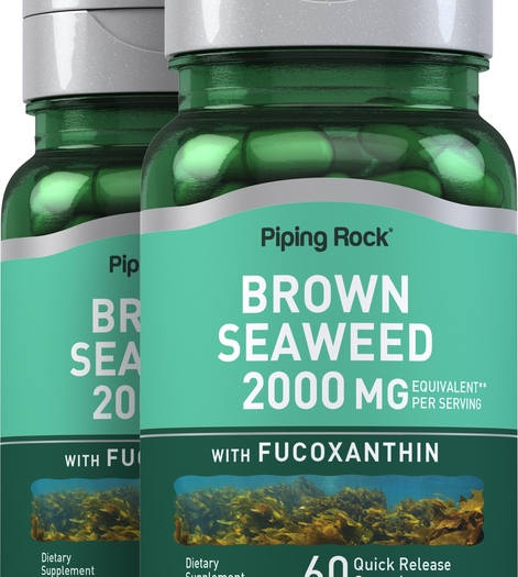 Brown Seaweed Plus (Wakame) Fucoxanthin 2 Bottles x 60 Capsules