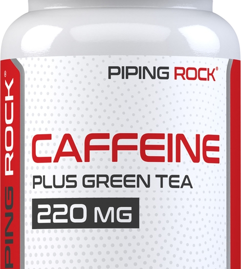 Caffeine Plus Green Tea, 220 mg, 100 Tablets