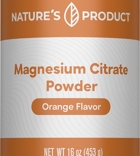 Calming Magnesium Citrate Powder Orange, 16 oz (453 g) Powder