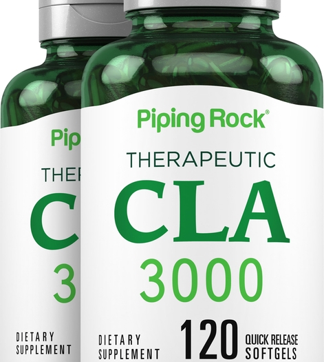 CLA 3000 (Therapeutic), 3000 mg (per serving), 120 Quick Release Softgels, 2  Bottles