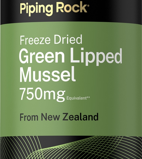Green Lipped Mussel Supplement 2 x 500 mg Freeze Dried from New Zealand Capsules
