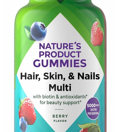 Hair, Skin, & Nail Gummies (Berry), 135 Gummies