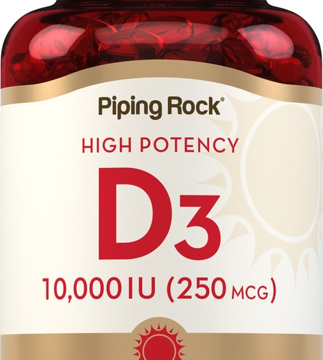 High Potency Vitamin D3, 10,000 IU, 250 Quick Release Softgels