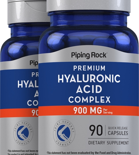 Hyaluronic Acid Complex, 900 mg (per serving), 90 Quick Release Capsules, 2  Bottles
