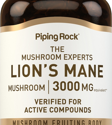 Lion's Mane Mushroom, 3000 mg (per serving), 180 Quick Release Softgels