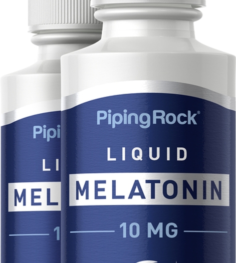 Liquid Melatonin 10 mg 2 fl oz (59 mL) 2 Dropper Bottles