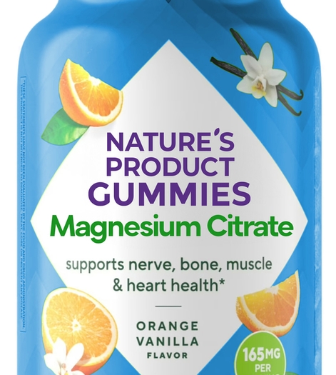 Magnesium Citrate (Orange Vanilla), 165 mg (per serving), 60 Gummies