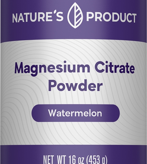 Magnesium Citrate Powder (Watermelon), 16 oz (453 g) Bottle