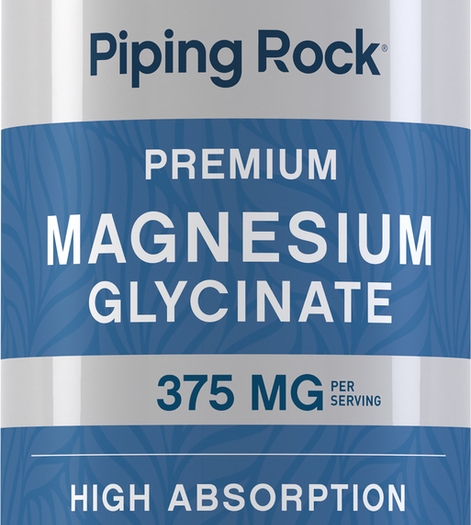 Magnesium Glycinate, 375 mg (per serving), 130 Quick Release Softgels