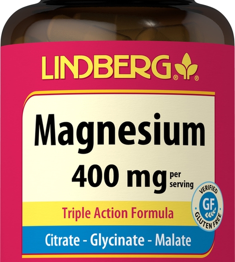 Magnesium (Triple-Action), 400 mg (per serving), 90 Vegetarian Capsules
