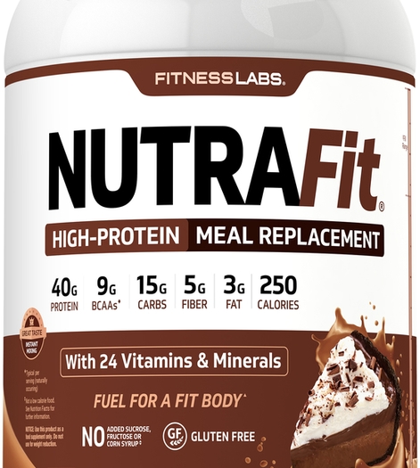 Meal Replacement Shake NutraFit (Chocolate Mud Pie), 2.34 lb (1.065 kg) Bottle