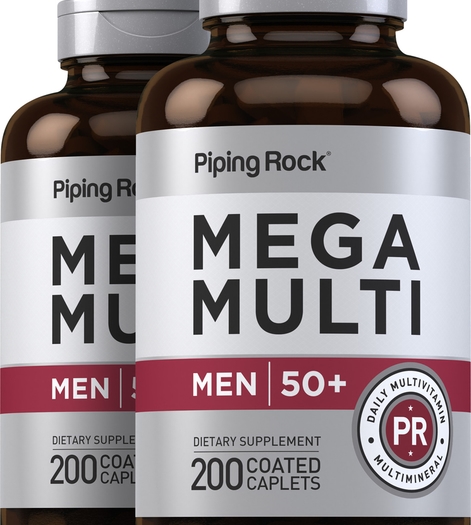 Mega Multiple for Men 50 Plus 2 Bottles x 200 Coated Caplets