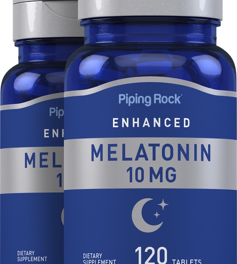 Melatonin 10 mg, 120 Tablets x 2 Bottles