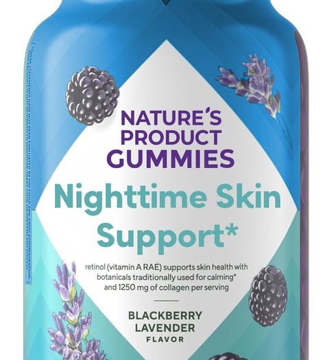Nighttime Skin Support (Blackberry Lavender), 90 Gummies