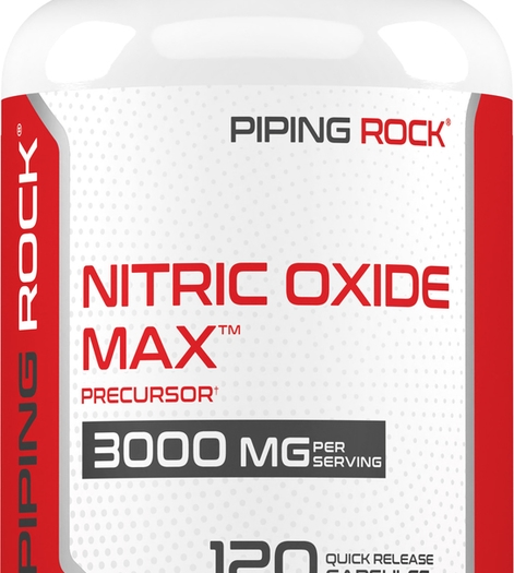 Nitric Oxide Max, 3000 mg (per serving), 120 Quick Release Capsules