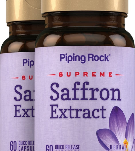 Saffron Extract, 88.5 mg, 60 Quick Release Capsules, 2  Bottles