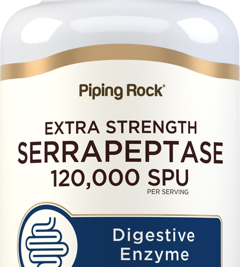 Serrapeptase Enzymes 120,000 SPU 120 Capsules