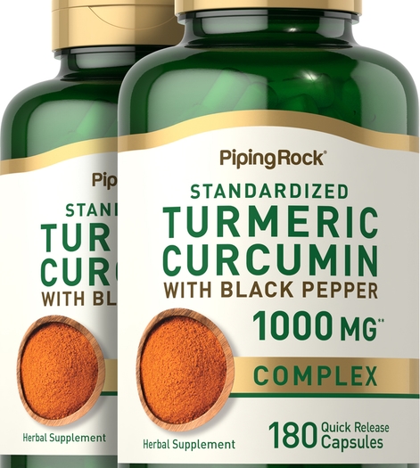 Turmeric Extract Curcumin 1000mg 2 Bottles x 180  Capsules