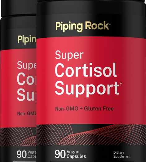 Super Cortisol Support, 90 Vegan Capsules, 2  Bottles