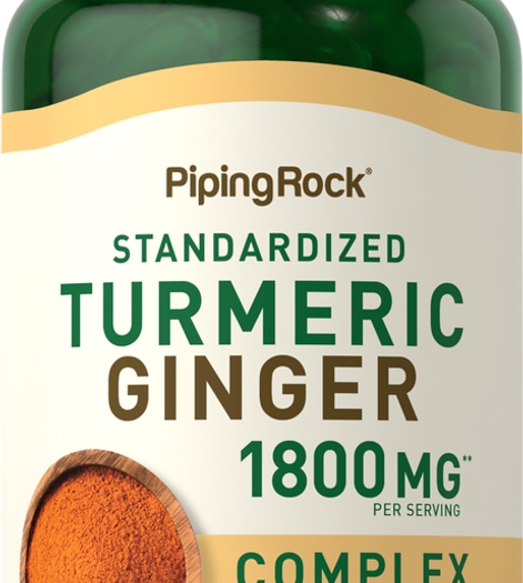 Turmeric Ginger Complex Standardized, 1800 mg (per serving), 120 Quick Release Softgels
