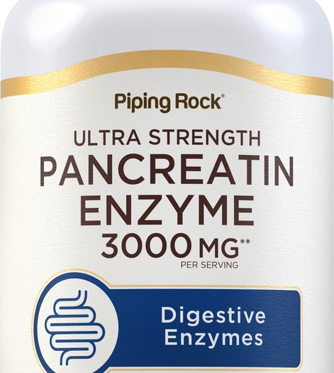 Ultra Strength Pancreatin Enzyme, 3000 mg (per serving), 250 Coated Caplets