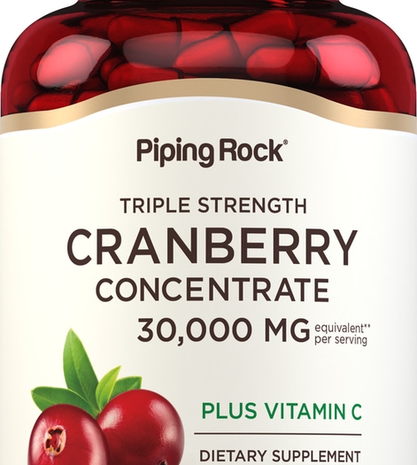 Ultra Triple Strength Cranberry Plus C, 30,000 mg (per serving), 120 Quick Release Capsules