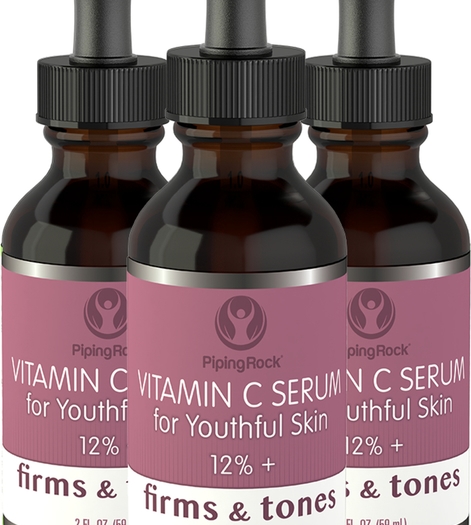 Vitamin C Serum 12% 3 Dropper Bottles x 2 fl oz