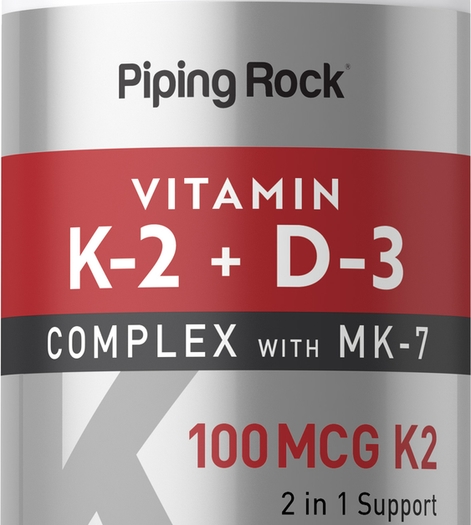 Vitamin K-2 Complex 100 mcg with D3, 180 Quick Release Softgels