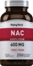 N-Acetyl Cysteine (NAC), 600 mg, 250 Quick Release Capsules