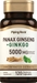 Panax Ginseng + Ginkgo, 5000 mg (per serving), 120 Vegetarian Capsules