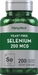 Selenium (Yeast Free), 200 mcg, 200 Vegetarian Capsules